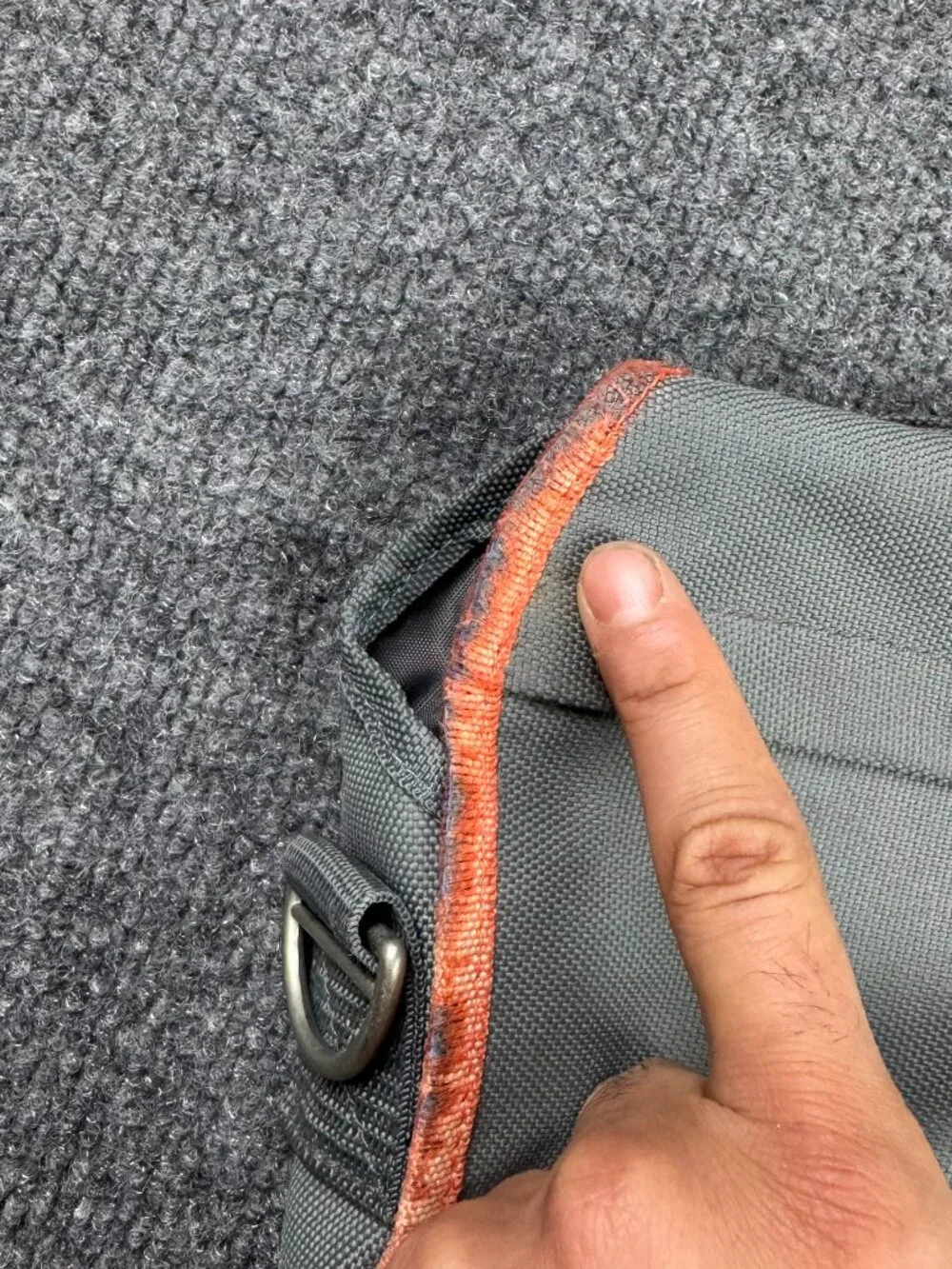 Salesforce Unisex Gray Orange Messenger Laptop Bag Tech Promo Flaw